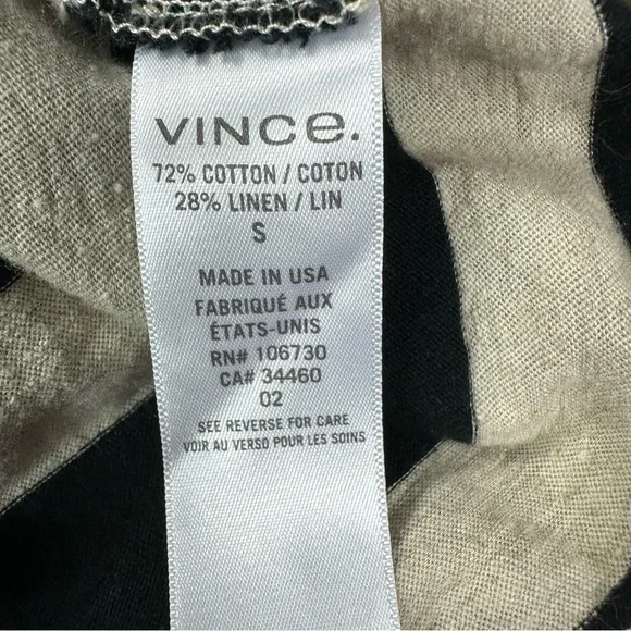 Vince Mens Sz S Striped Tee NWT - Picture 7 of 8